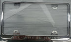 Tesla Model S & X - OEM Rear License Plate “All Wheel Drive” - Silver - 1118487-00-A