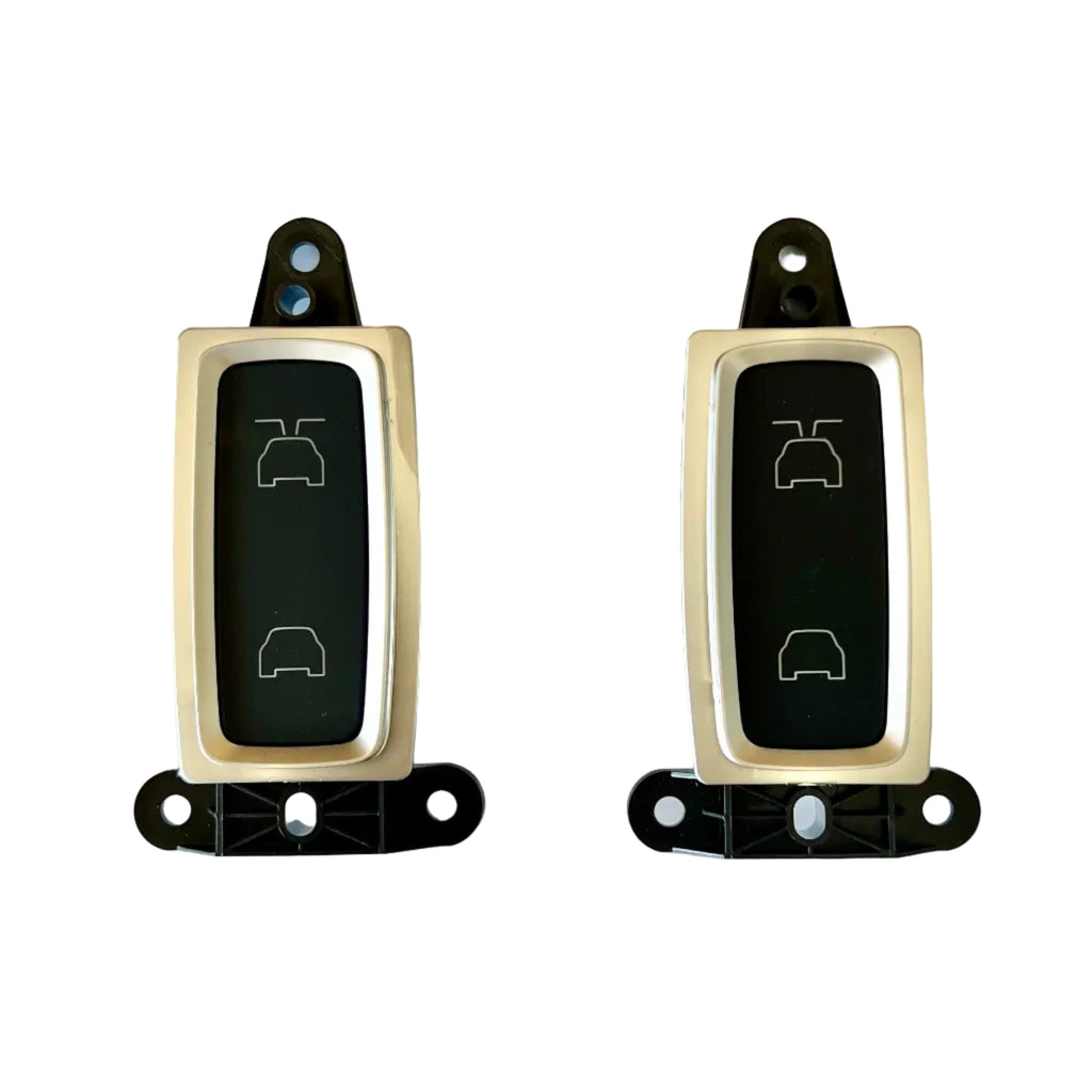 Tesla Model X 2015-2018 - Pack of 2 OEM Falcon Door Closure Components, Interior Trim & Sensor - Satin - 1080487-00-A