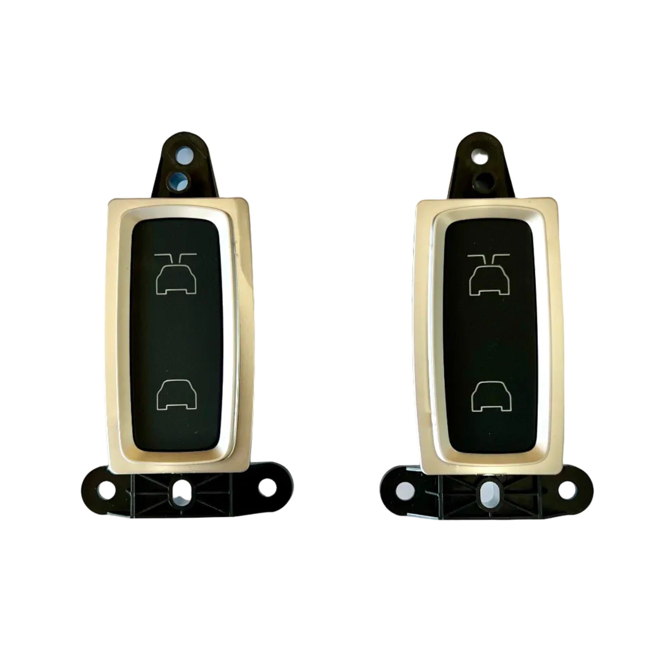 Tesla Model X 2015-2018 - Pack of 2 OEM Falcon Door Closure Components, Interior Trim & Sensor - Satin - 1080487-00-A
