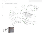 Tesla Model S & X - OEM Dashboard Instrument Panel Finisher Set - Left Hand Drive - Fig Ash Mata - 1004518-09-I