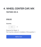 Tesla Model X 2015-2021 - Pack of 2 OEM Tesla Silver Wheel Center Cap - 1027283-00-A