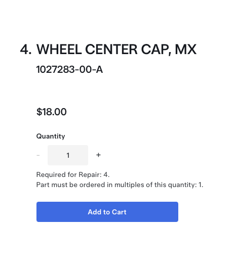Tesla Model X 2015-2021 - Pack of 2 OEM Tesla Silver Wheel Center Cap - 1027283-00-A