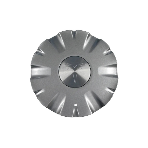 Tesla Model X 2015-2021 - Pack of 2 OEM Tesla Silver Wheel Center Cap - 1027283-00-A