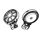 Tesla Model S & X - OEM 30MM Premium Audio Infotainment Speaker Tweeters - 1004833-00-A
