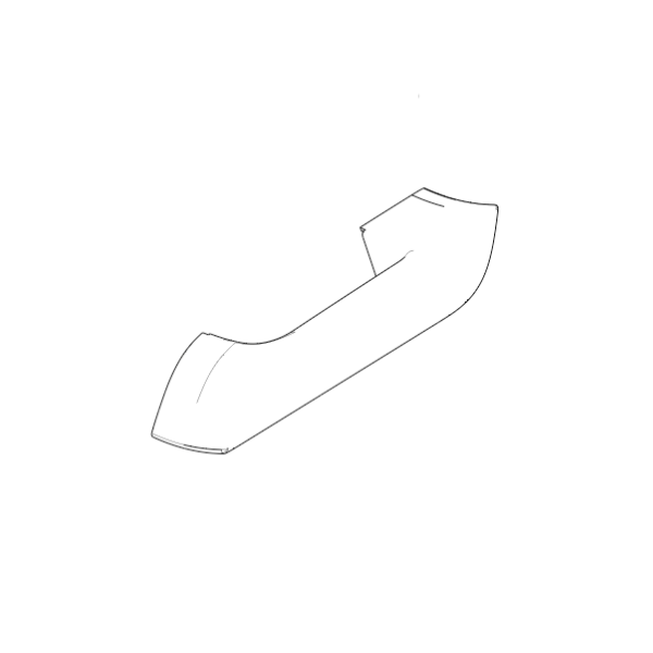 Tesla Model S 2012-2021 - OEM Outer Door Grip - Right Hand - 1007730-00-B
