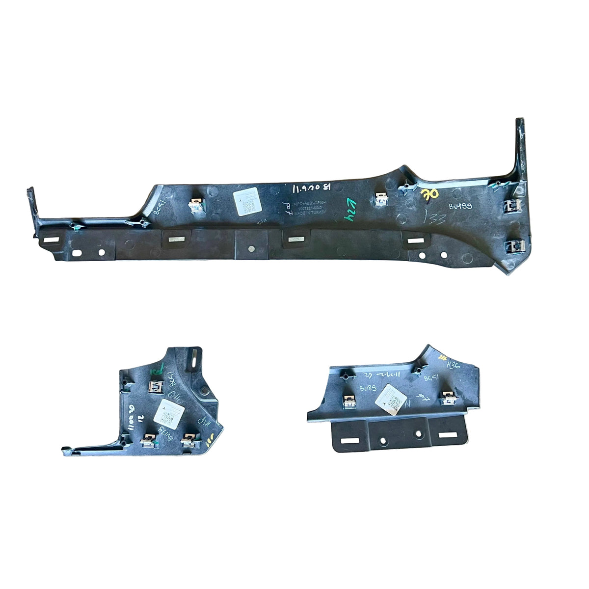 Tesla Model S & X - OEM Dashboard Instrument Panel Finisher Set - Fig Ash Mata - 1004518-09-I