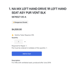 Tesla Model X North America - OEM 1 Row Left Hand Seat Assembly - Pure Vented Black - 9876527-05-A